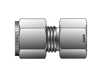 4-4GC GBZ-B Instrumentation Tube Fitting - Straight BSPP Gauge Connector for use with Inch Tubing 4-4GC GBZ-B CPI Inch Tube BSPP Gauge Connector - GC GBZ